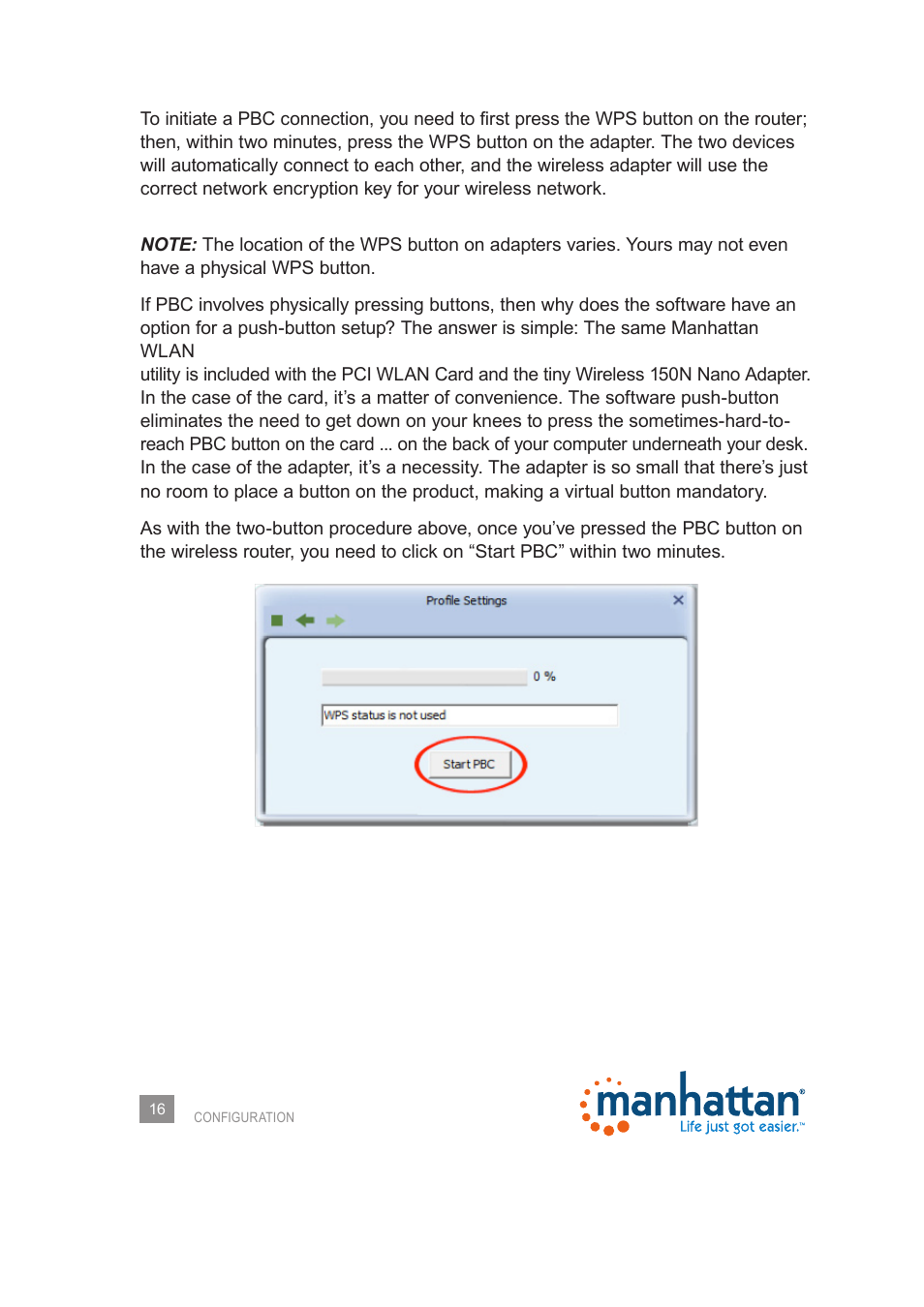 Manhattan 525473 Wireless 150N PCI Card - Manual User Manual | Page 16 / 40