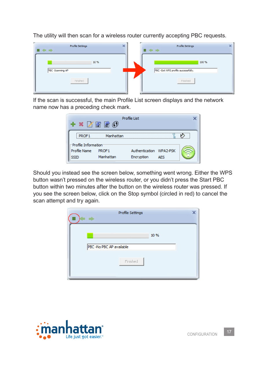 Manhattan 525473 Wireless 150N PCI Card - Manual User Manual | Page 17 / 40