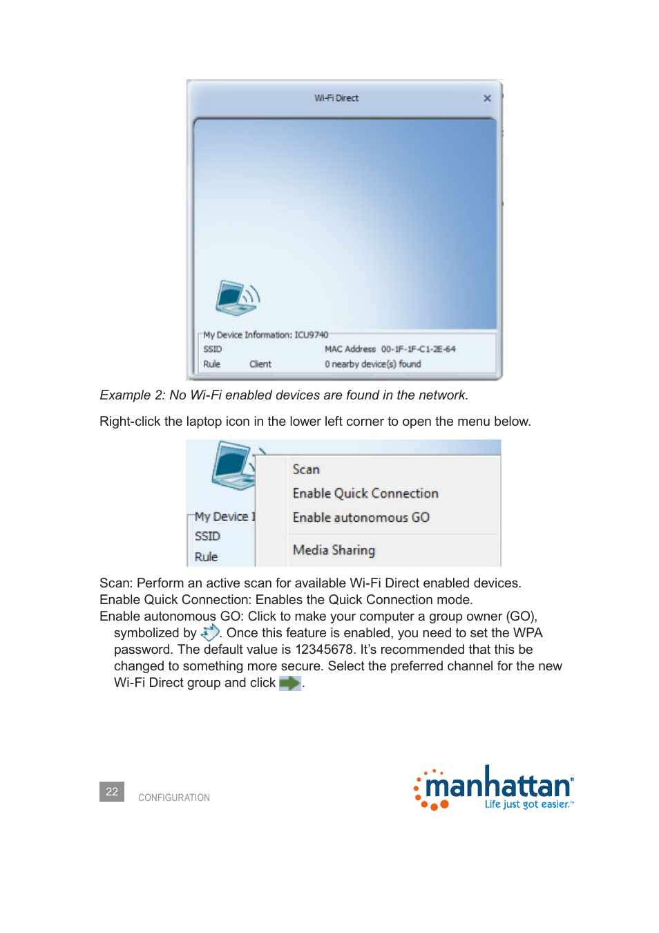 Manhattan 525473 Wireless 150N PCI Card - Manual User Manual | Page 22 / 40