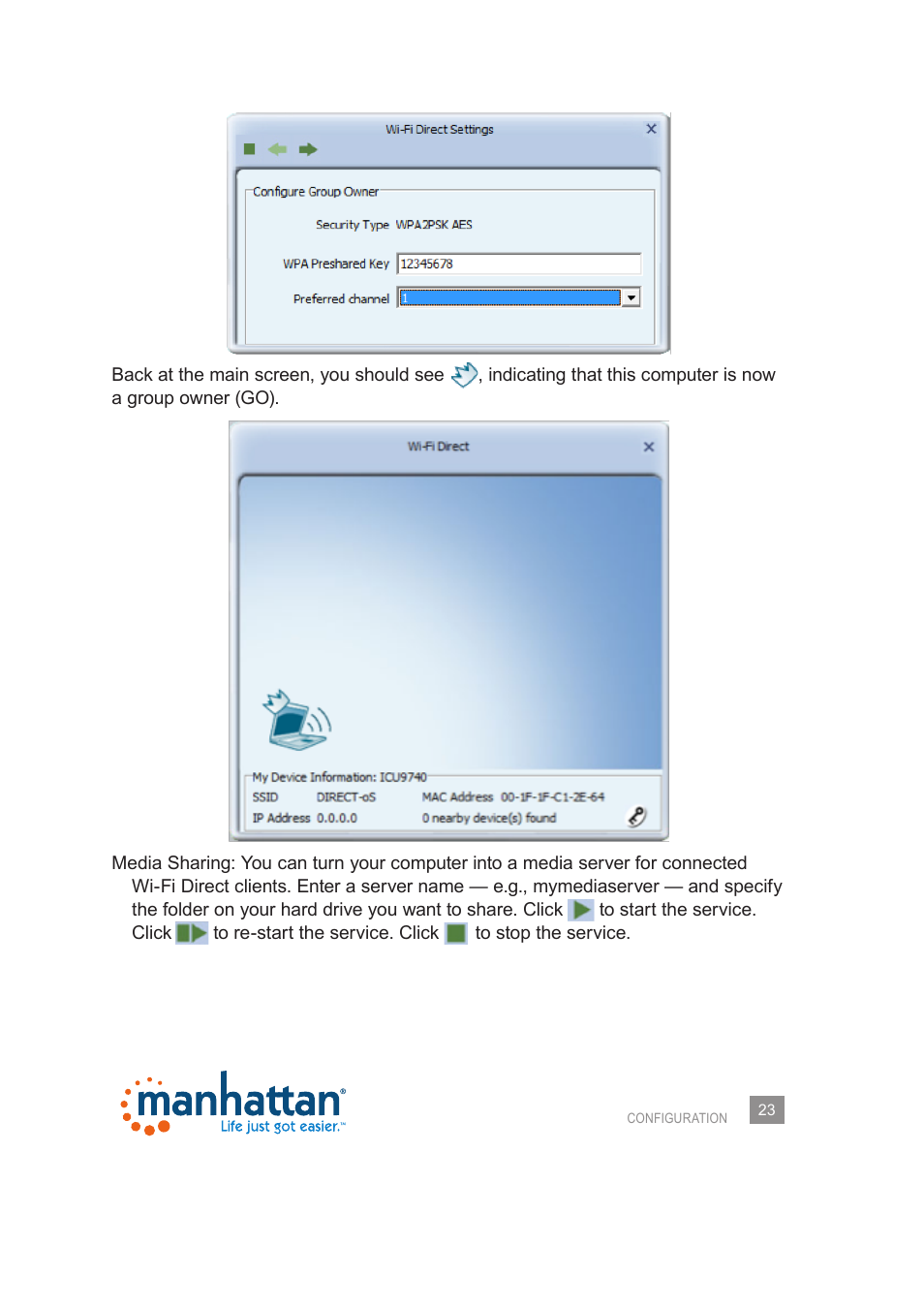 Manhattan 525473 Wireless 150N PCI Card - Manual User Manual | Page 23 / 40