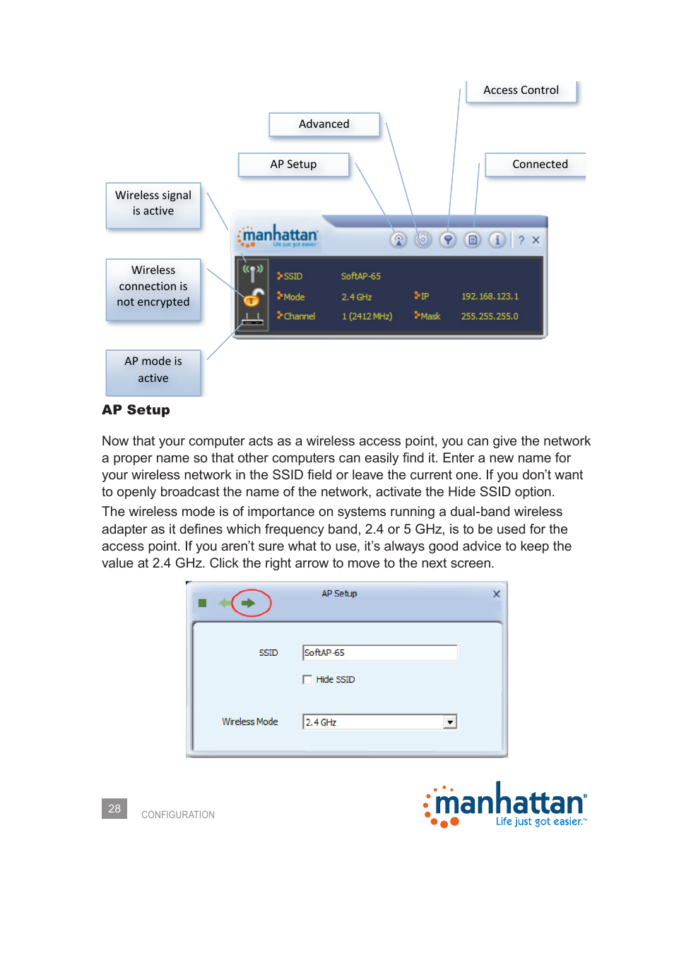 Manhattan 525473 Wireless 150N PCI Card - Manual User Manual | Page 28 / 40