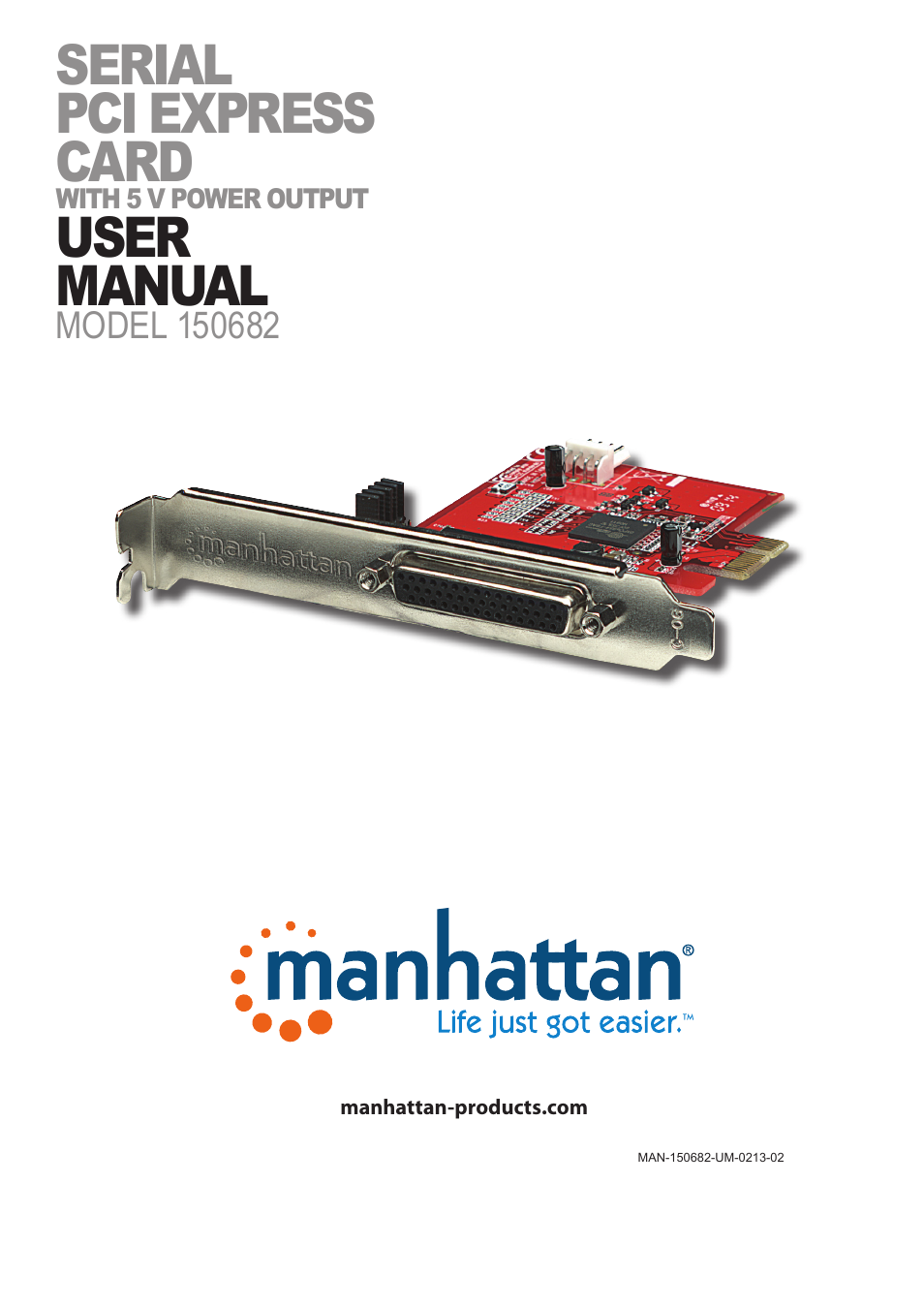 Manhattan 150682 Serial PCI Express Card - Manual User Manual | 5 pages