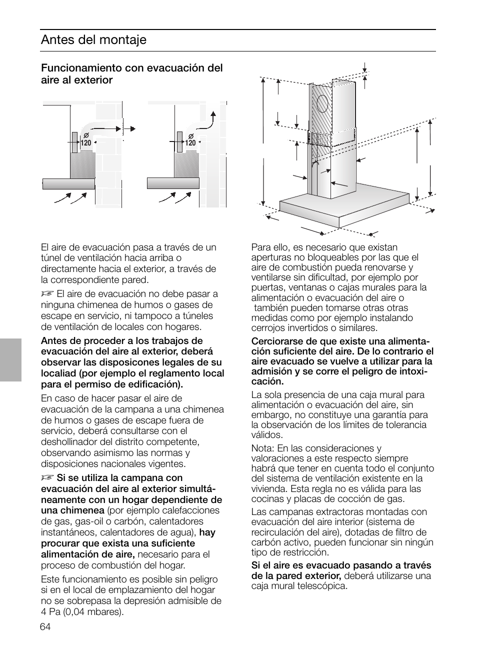 Antes del montaje | Siemens LC 46412 User Manual | Page 64 / 80