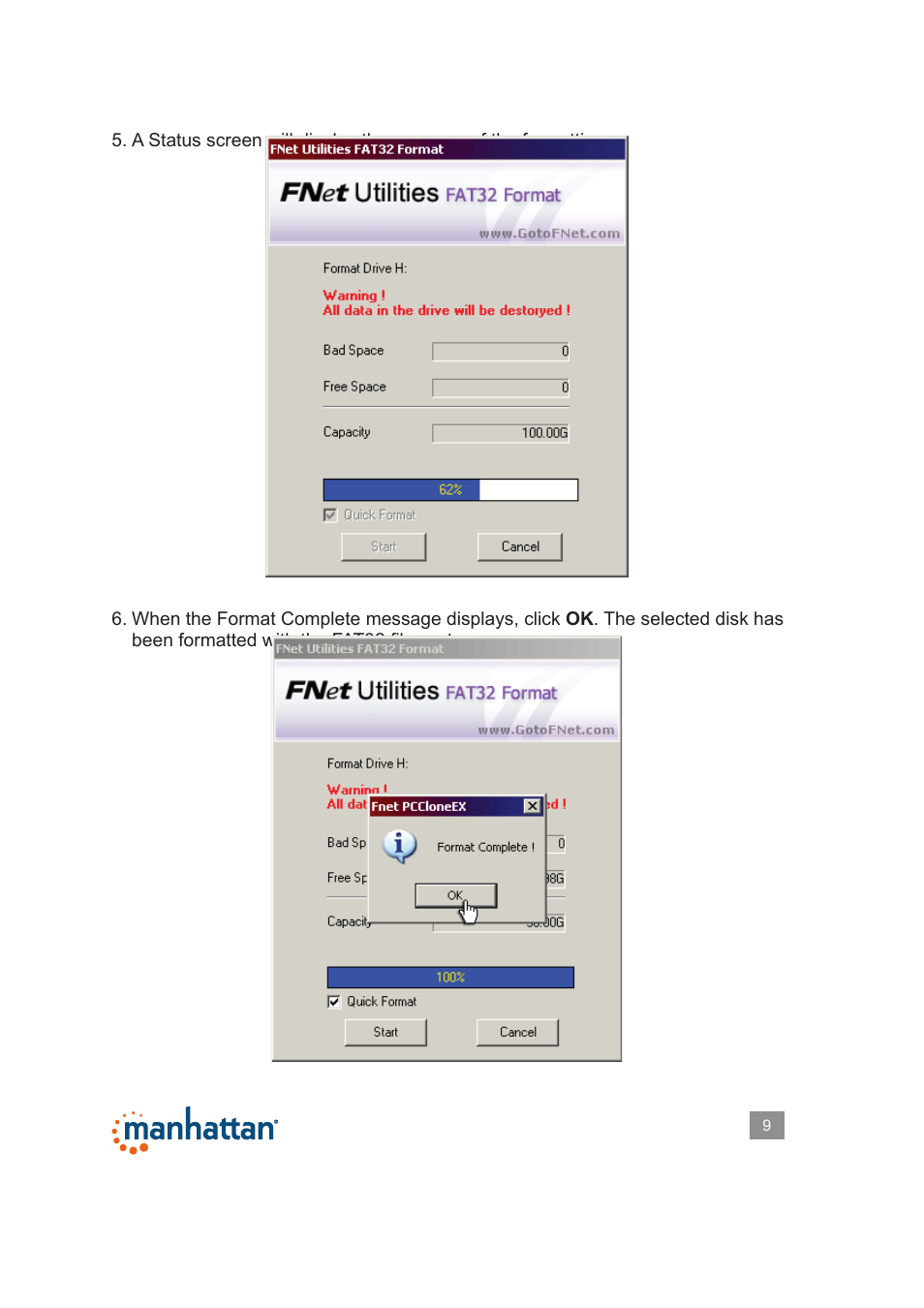 Manhattan 179195 Hi-Speed USB to SATA_IDE Adapter - Manual User Manual | Page 9 / 18