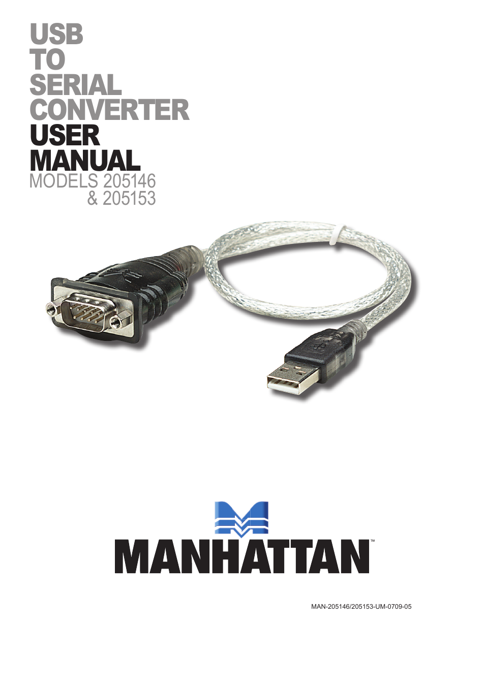 Manhattan 205153 USB to Serial Converter - Manual User Manual | 8 pages