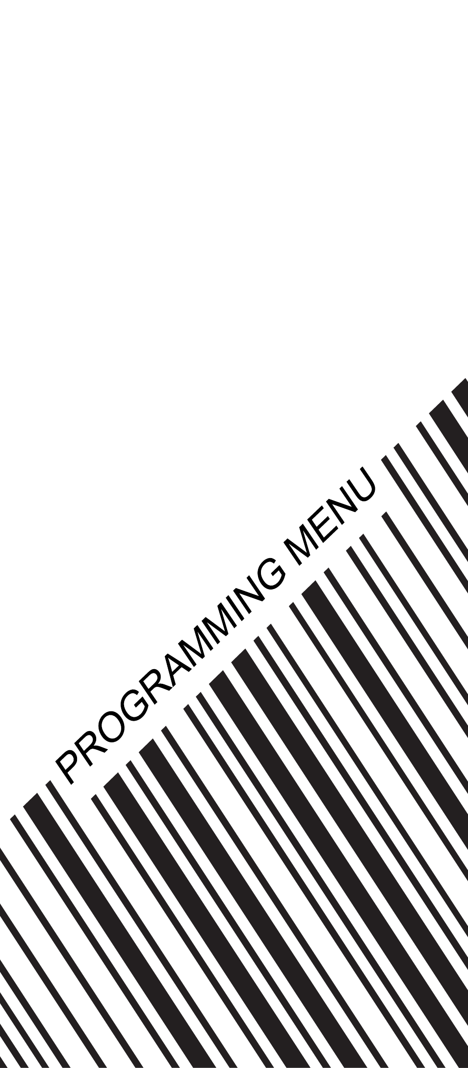 Manhattan 460835 Long Range CCD Barcode Scanner - Programming Menu User Manual | 74 pages