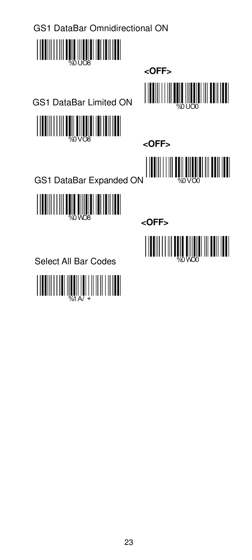 Manhattan 460835 Long Range CCD Barcode Scanner - Programming Menu User Manual | Page 25 / 74