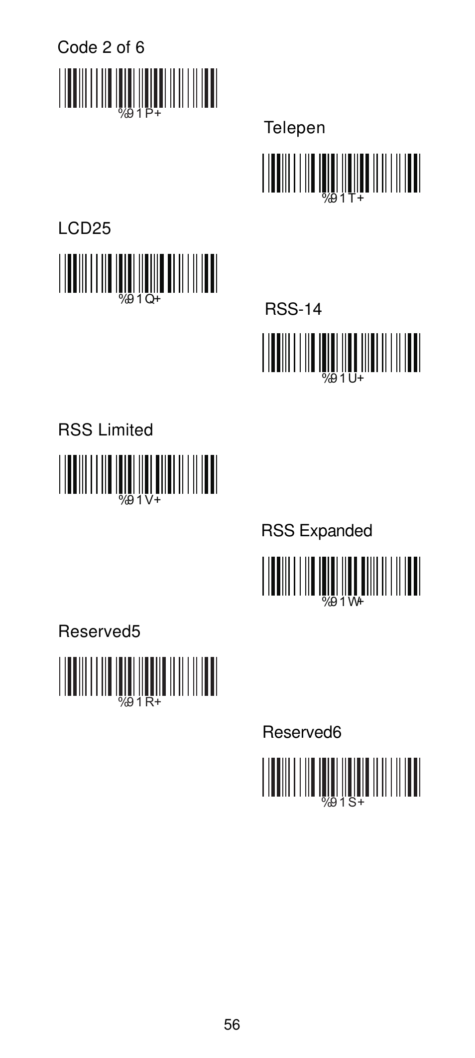 Manhattan 460835 Long Range CCD Barcode Scanner - Programming Menu User Manual | Page 58 / 74