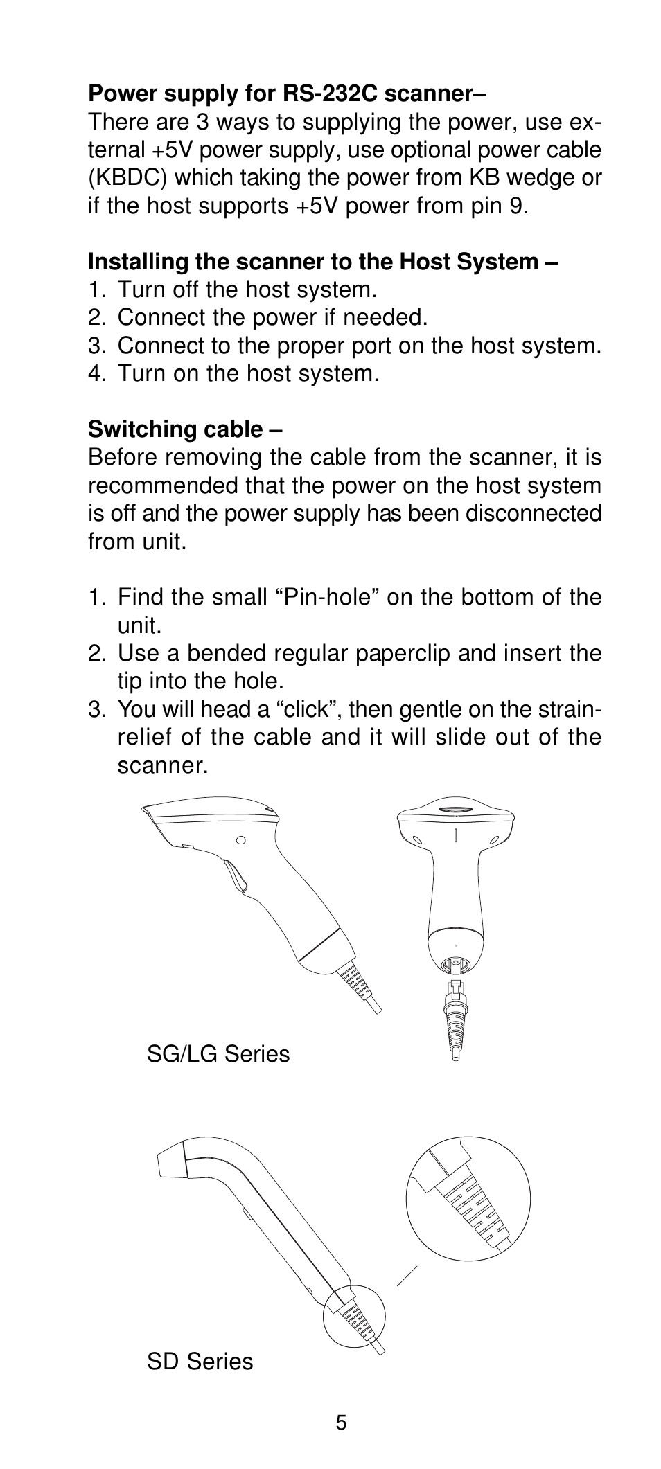 Manhattan 460835 Long Range CCD Barcode Scanner - Programming Menu User Manual | Page 7 / 74
