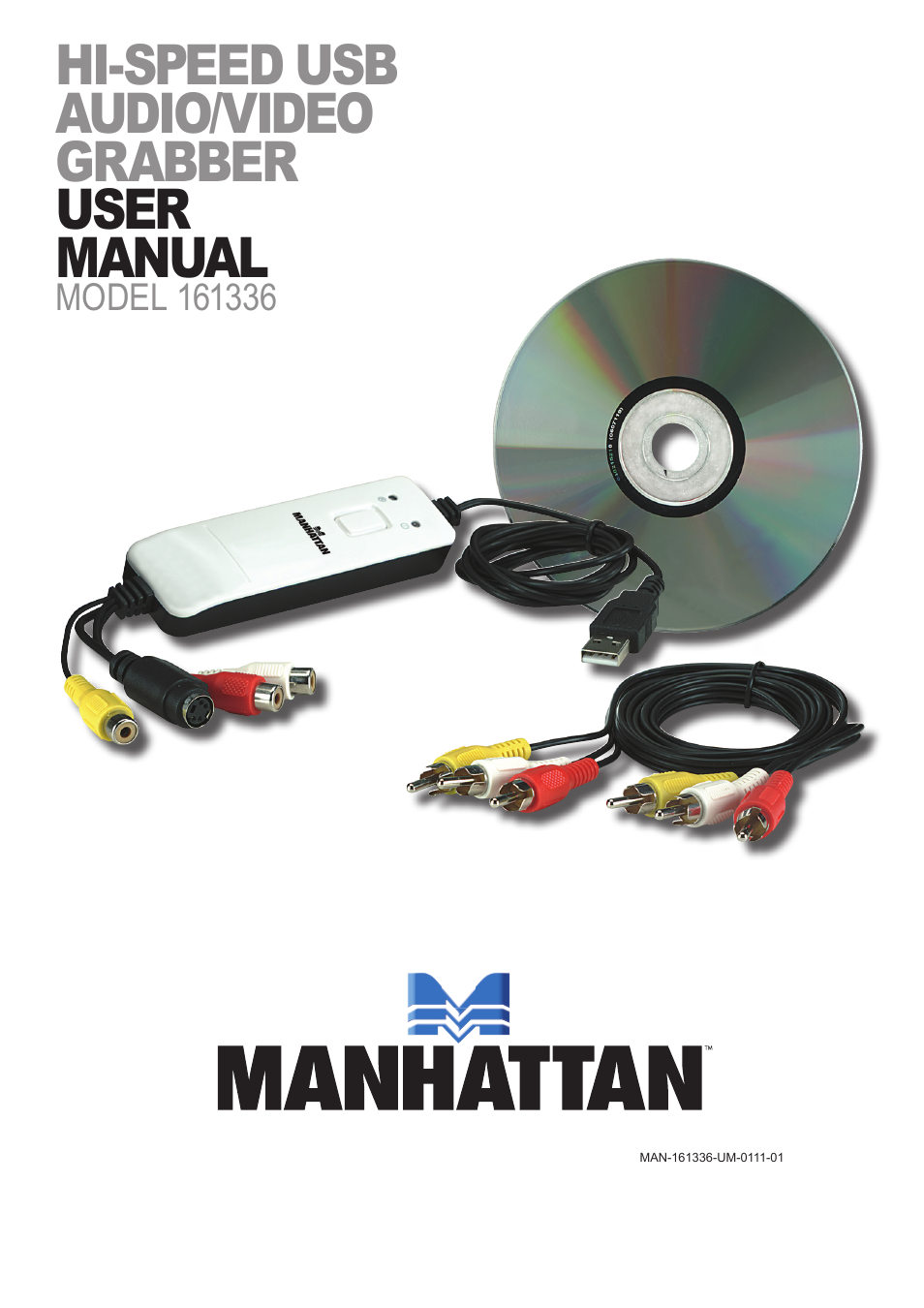 Manhattan 161336 Hi-Speed USB Audio_Video Grabber - Manual User Manual | 14 pages
