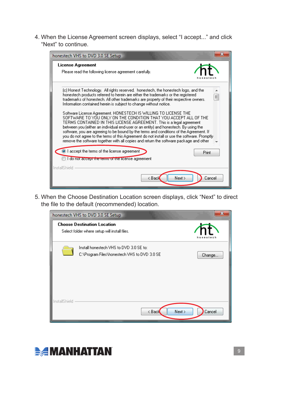 Manhattan 161336 Hi-Speed USB Audio_Video Grabber - Manual User Manual | Page 9 / 14