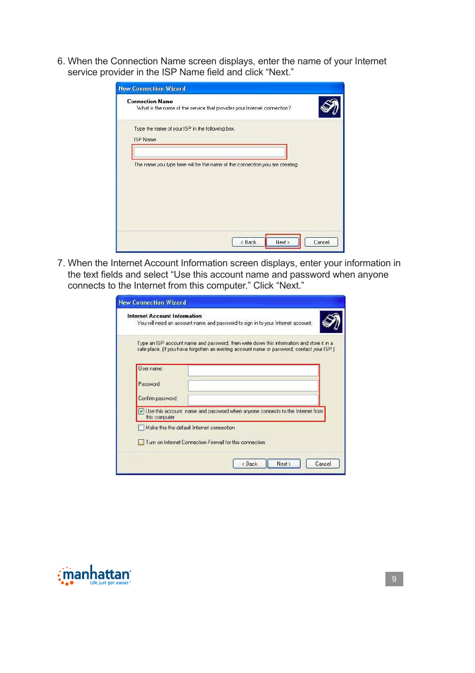 Manhattan 154109 USB Modem - Manual User Manual | Page 9 / 12