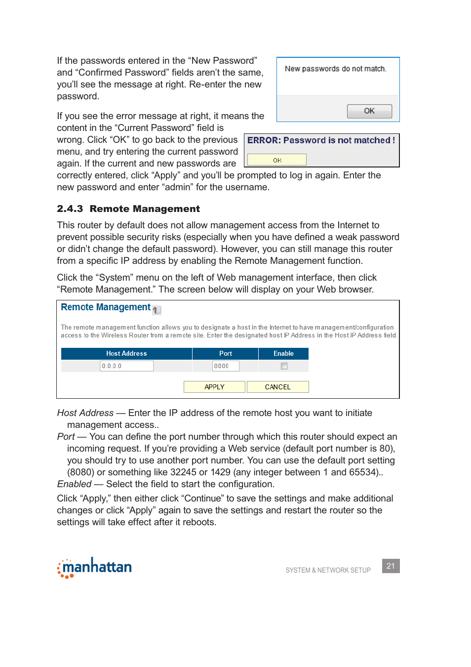 Manhattan 525480 150N Wireless Router - Manual User Manual | Page 21 / 64