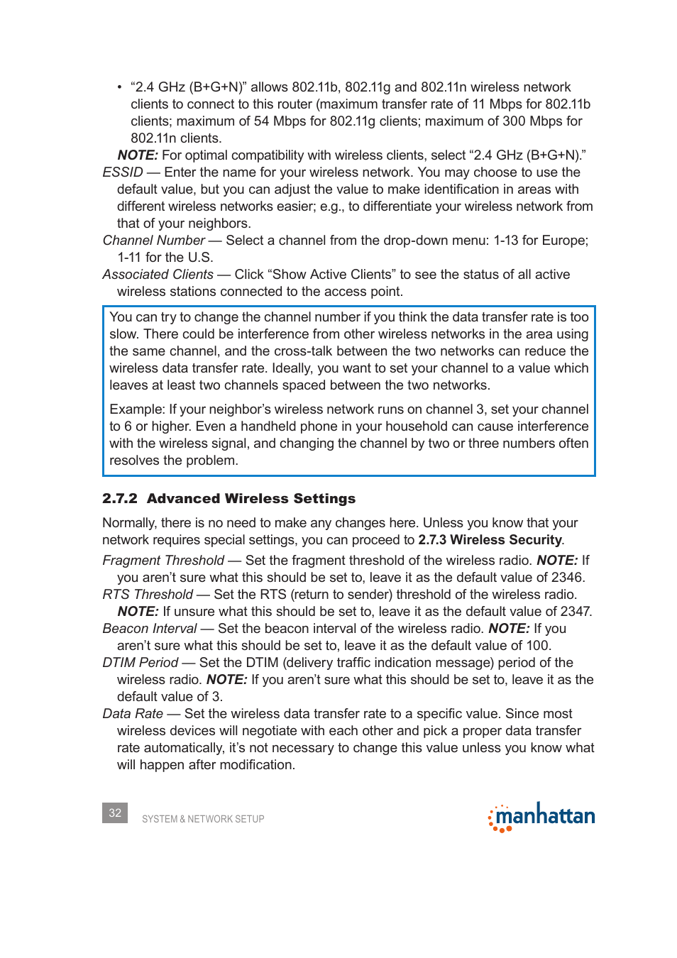 Manhattan 525480 150N Wireless Router - Manual User Manual | Page 32 / 64