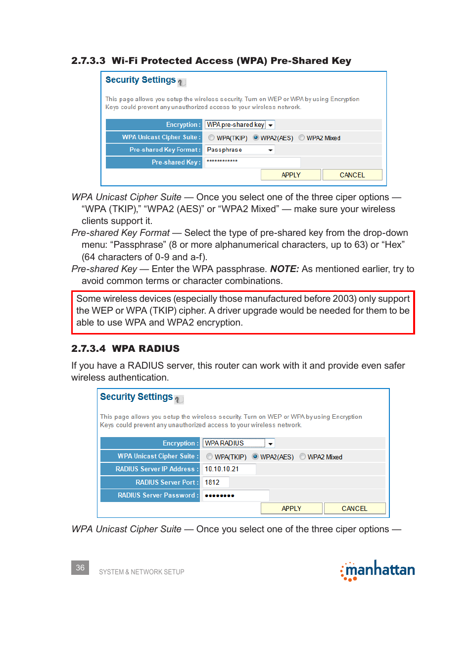 Manhattan 525480 150N Wireless Router - Manual User Manual | Page 36 / 64