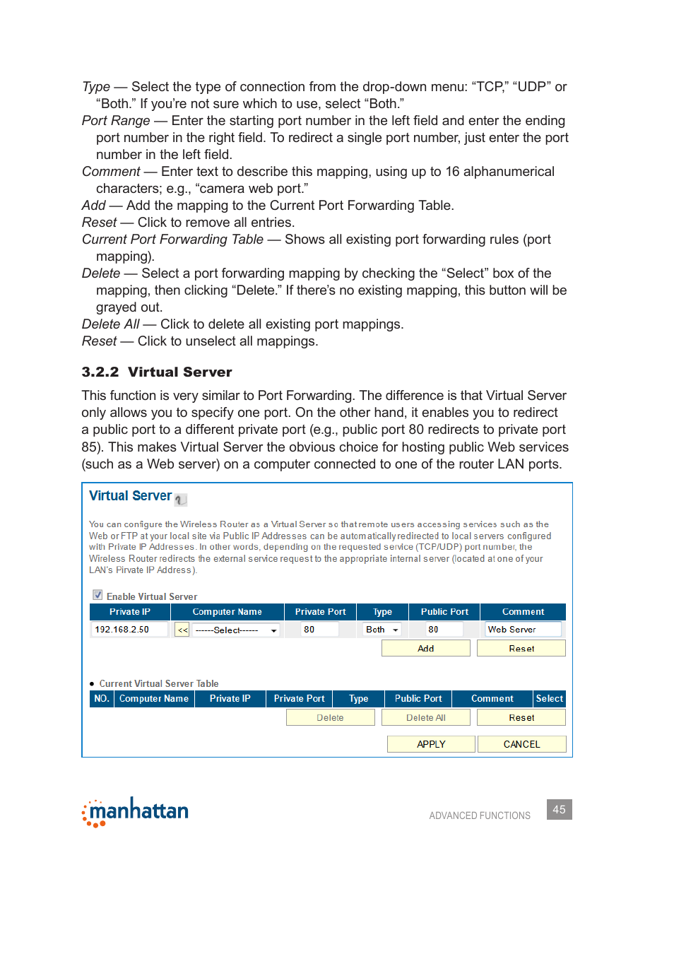 Manhattan 525480 150N Wireless Router - Manual User Manual | Page 45 / 64