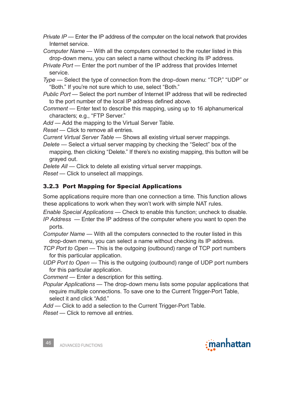 Manhattan 525480 150N Wireless Router - Manual User Manual | Page 46 / 64