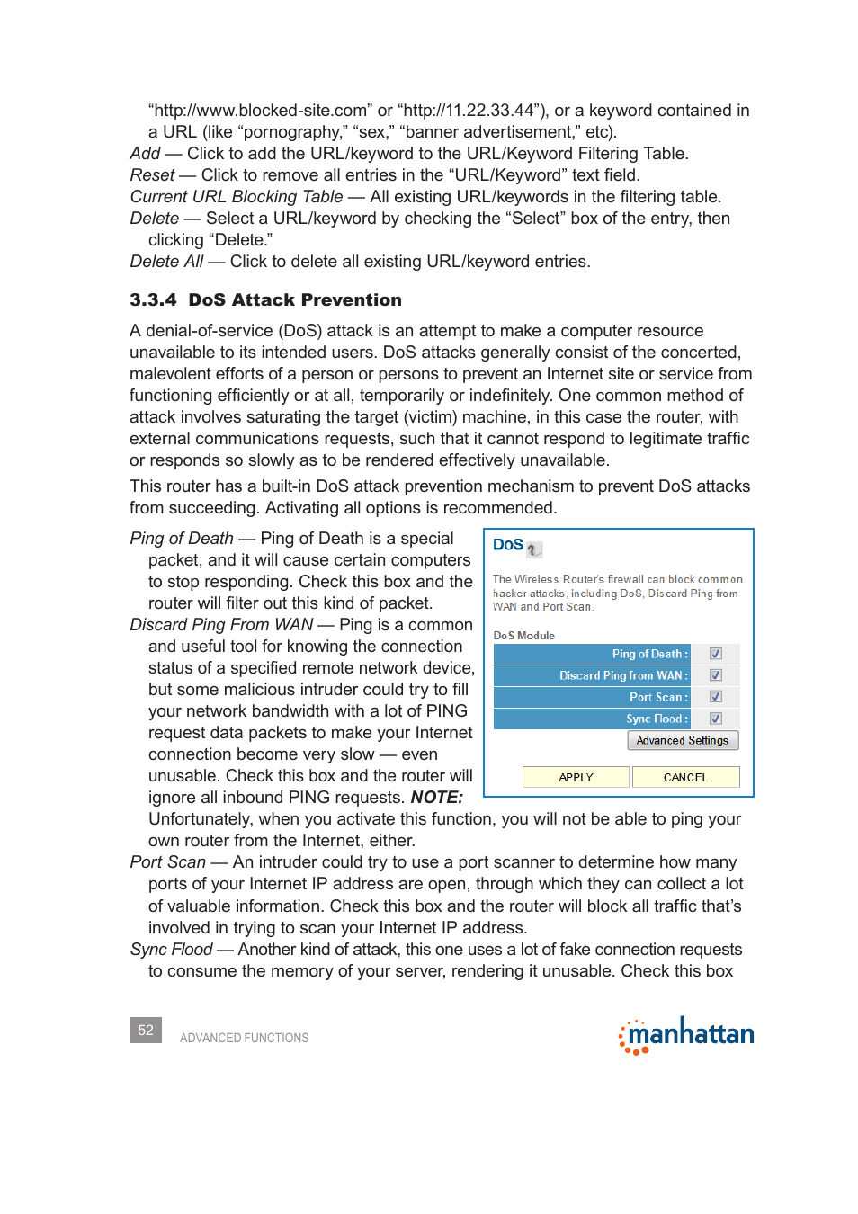 Manhattan 525480 150N Wireless Router - Manual User Manual | Page 52 / 64