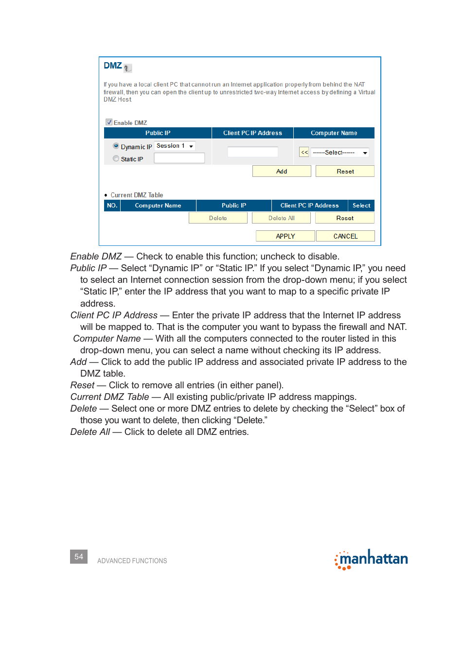 Manhattan 525480 150N Wireless Router - Manual User Manual | Page 54 / 64