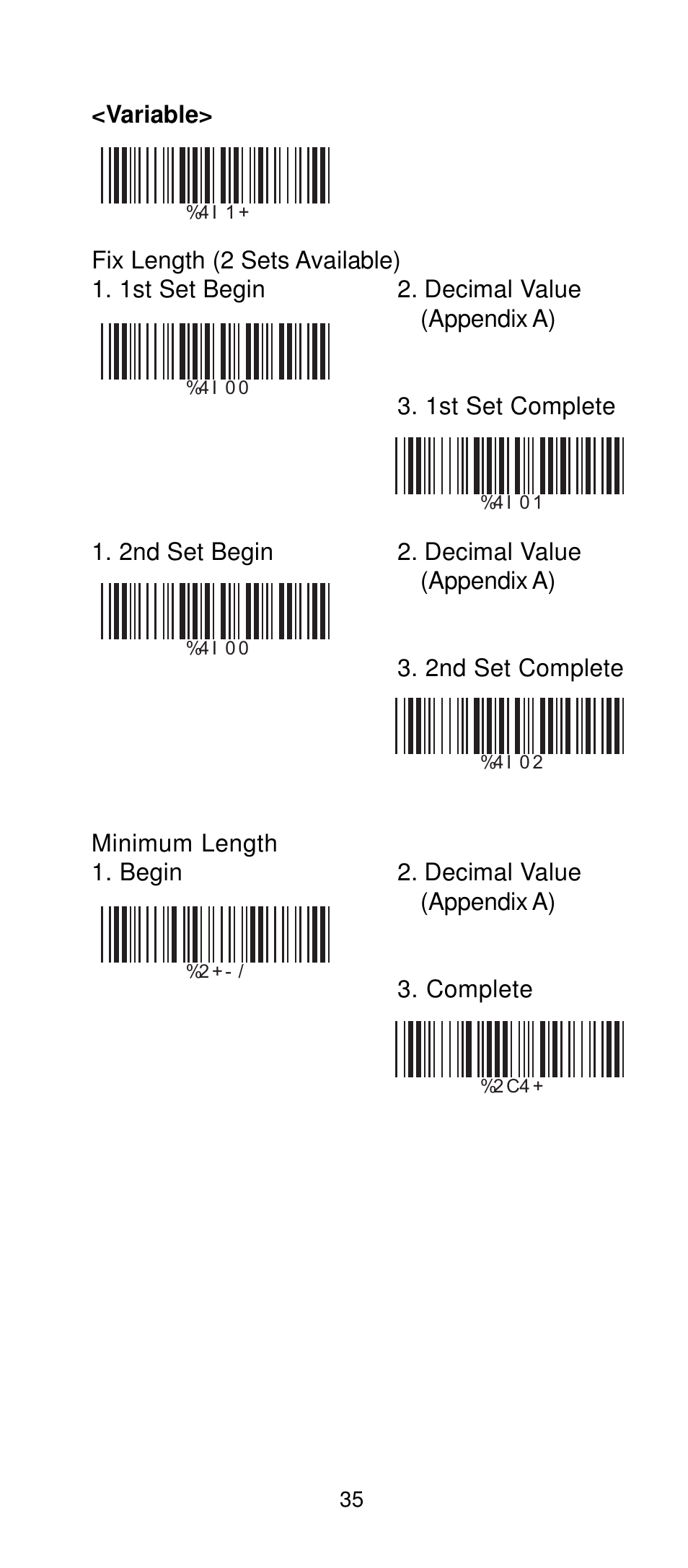 Manhattan 401517 Contact CCD Barcode Scanner - Programming Manual User Manual | Page 38 / 80