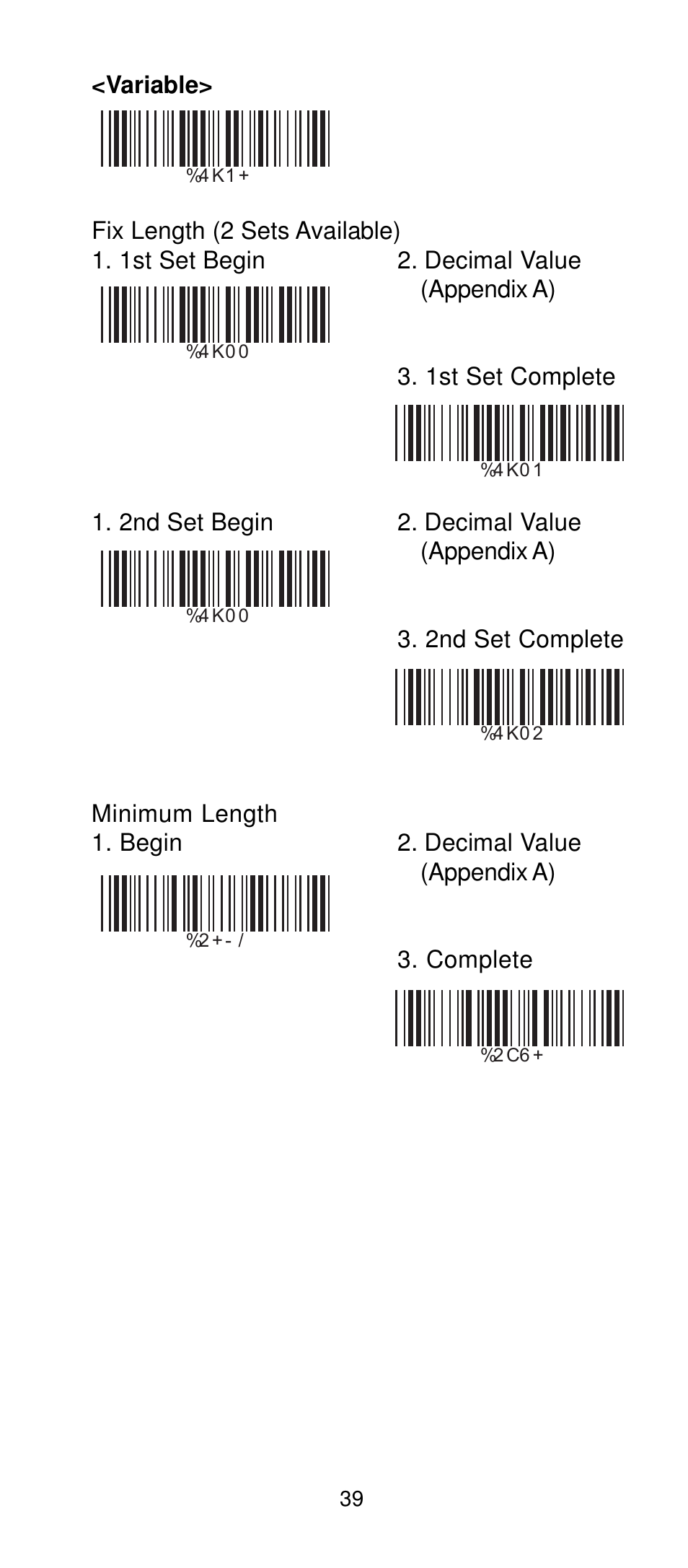Manhattan 401517 Contact CCD Barcode Scanner - Programming Manual User Manual | Page 42 / 80