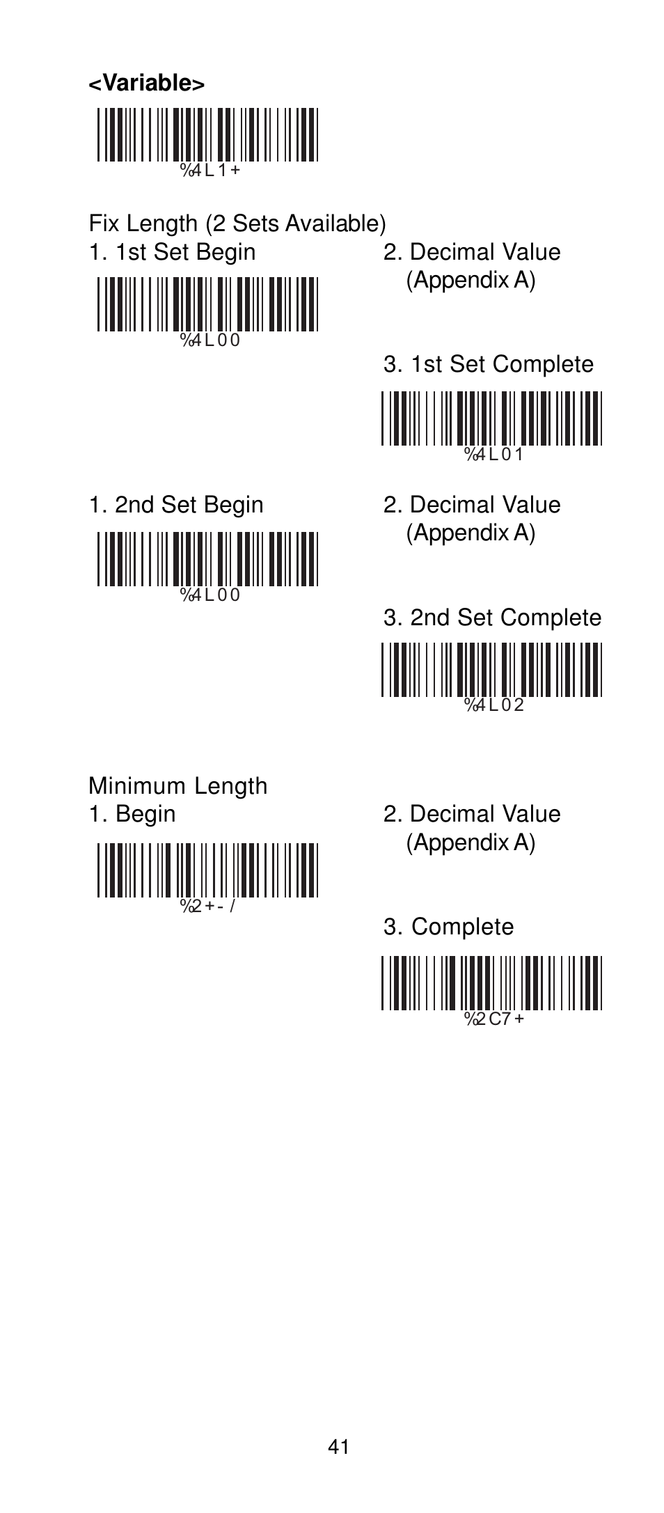 Manhattan 401517 Contact CCD Barcode Scanner - Programming Manual User Manual | Page 44 / 80