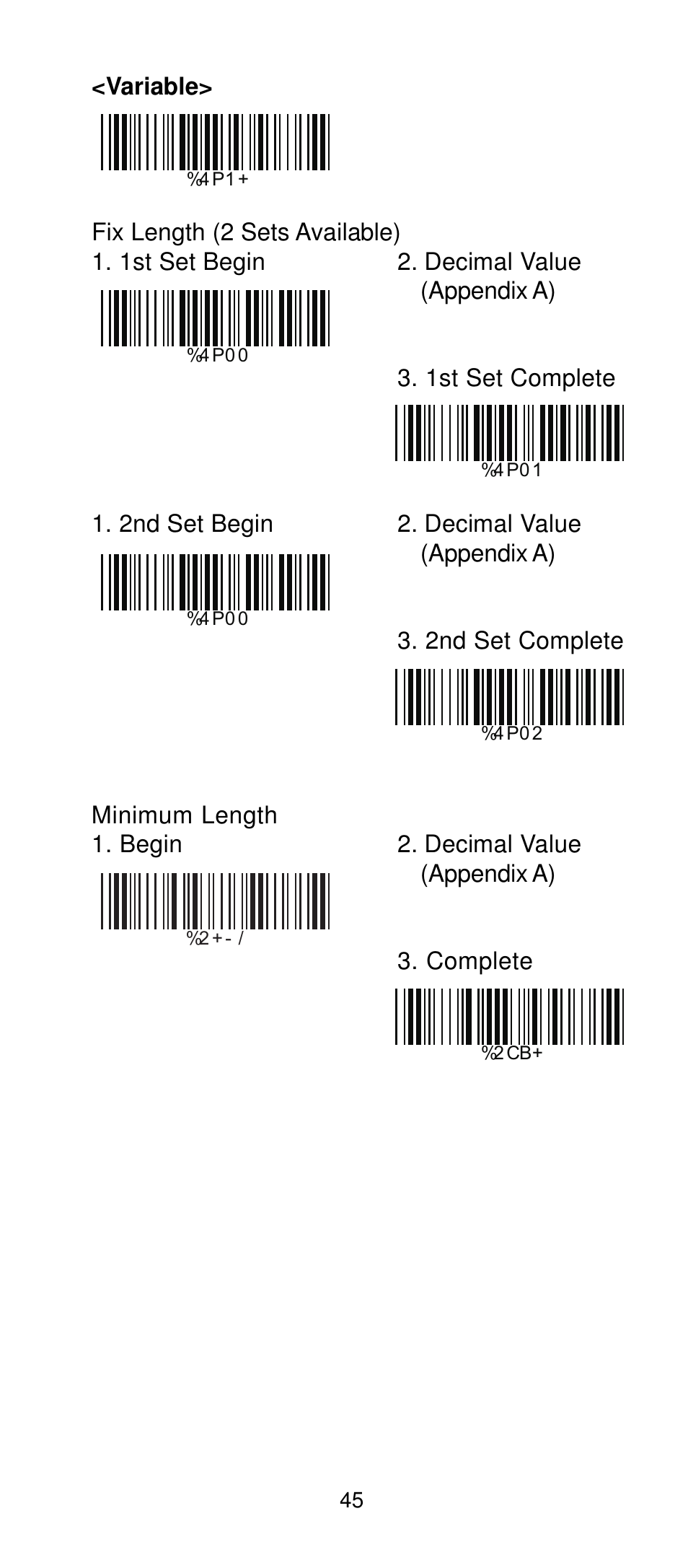 Manhattan 401517 Contact CCD Barcode Scanner - Programming Manual User Manual | Page 48 / 80