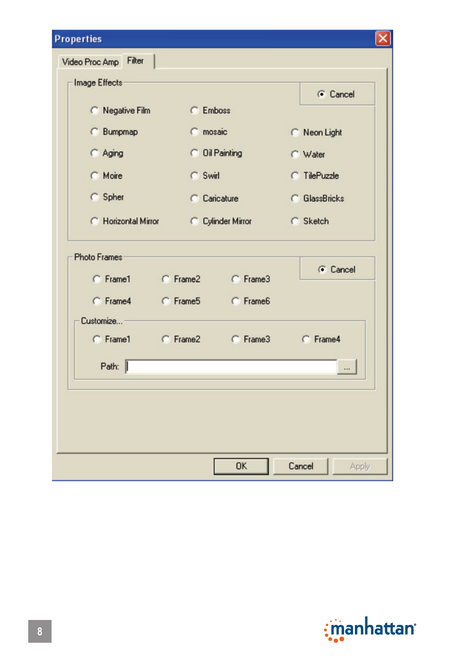 Manhattan 460514 HD 760 Pro Webcam - Manual User Manual | Page 8 / 11