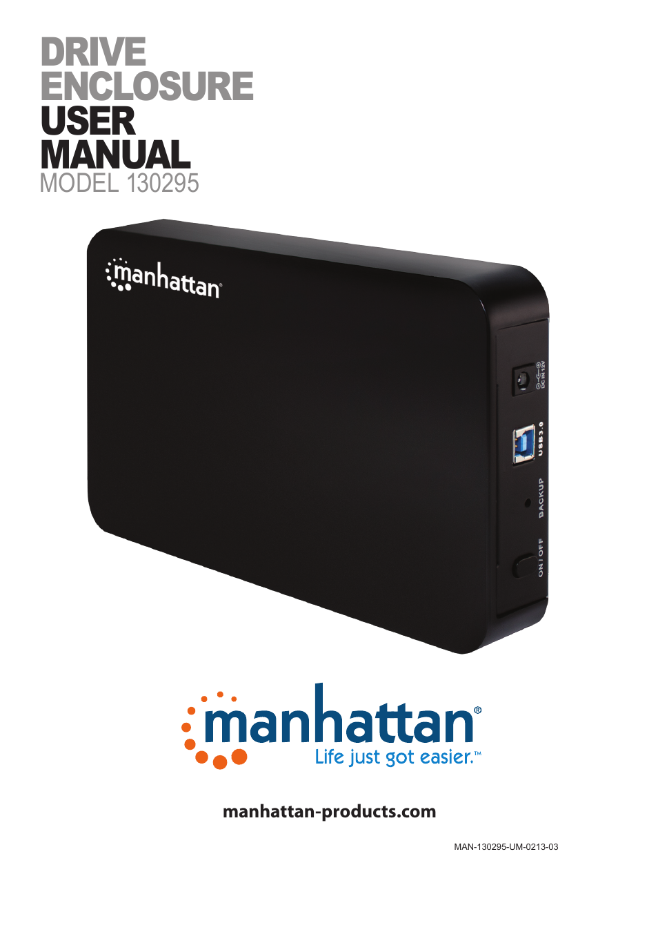 Manhattan 130295 Drive Enclosure - Manual User Manual | 17 pages