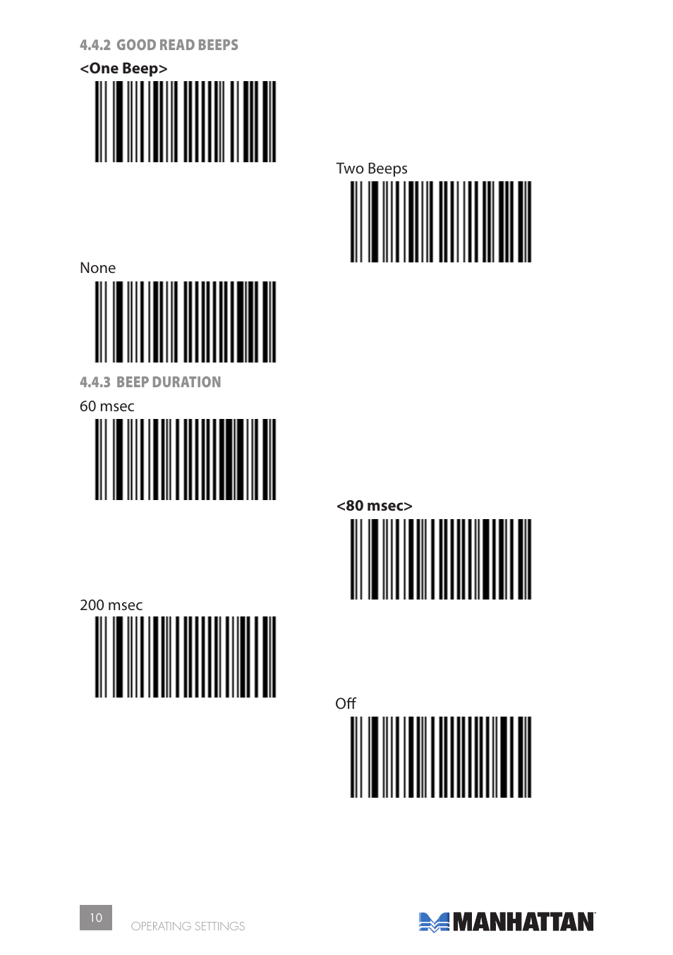 Manhattan 177603 2D Barcode Scanner - Manual User Manual | Page 10 / 80