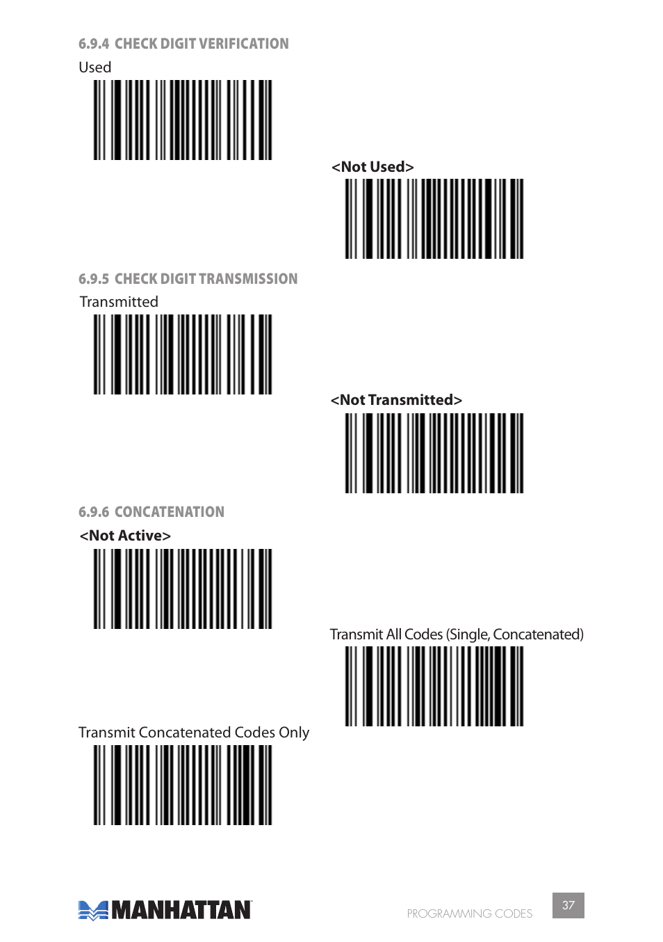 Manhattan 177603 2D Barcode Scanner - Manual User Manual | Page 37 / 80