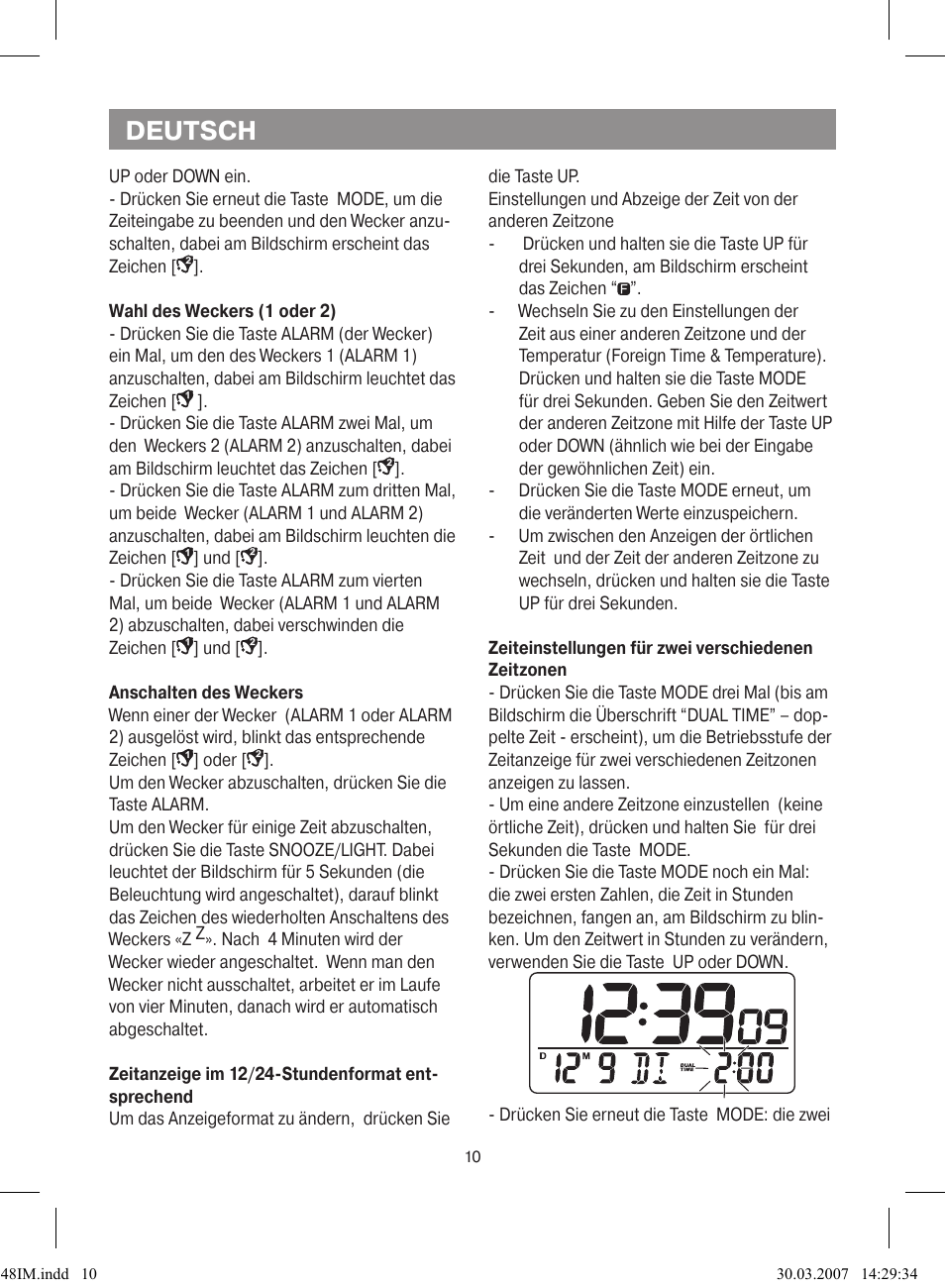 Deutsch | Vitek VT-3548 SR User Manual | Page 10 / 28