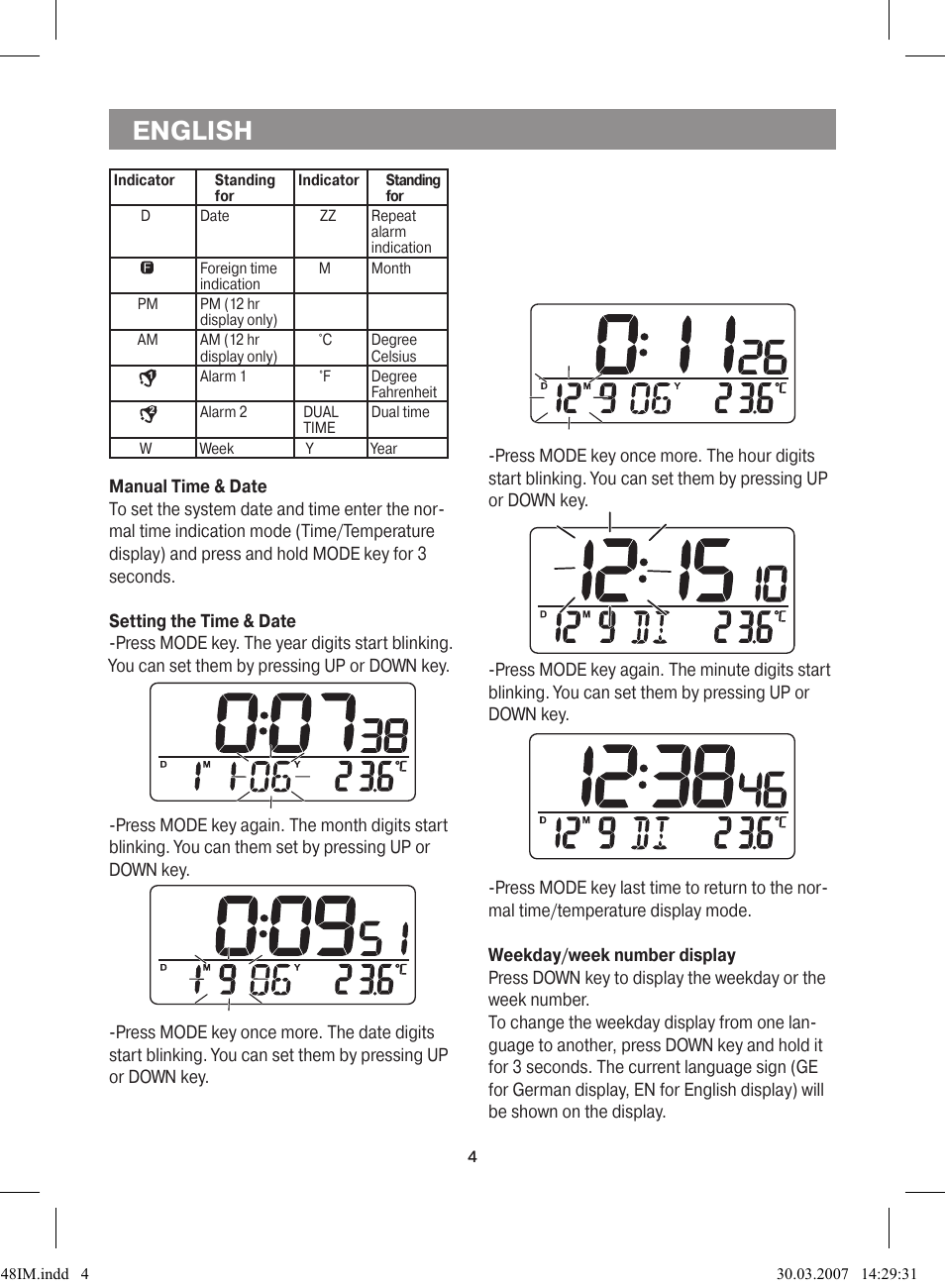 English | Vitek VT-3548 SR User Manual | Page 4 / 28