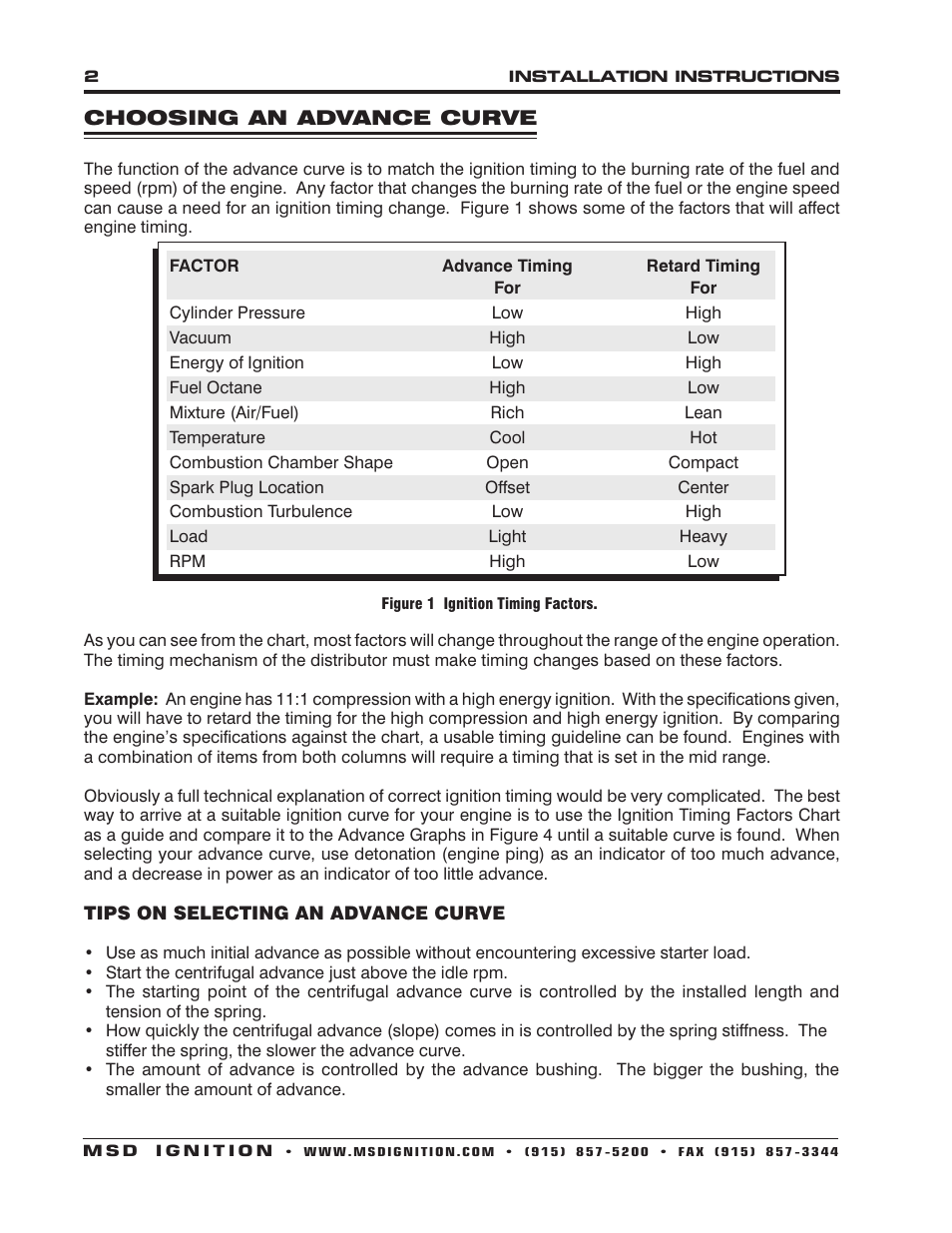 MSD 8560 Chevy V8 Marine Certified Distributor Installation User Manual | Page 2 / 8