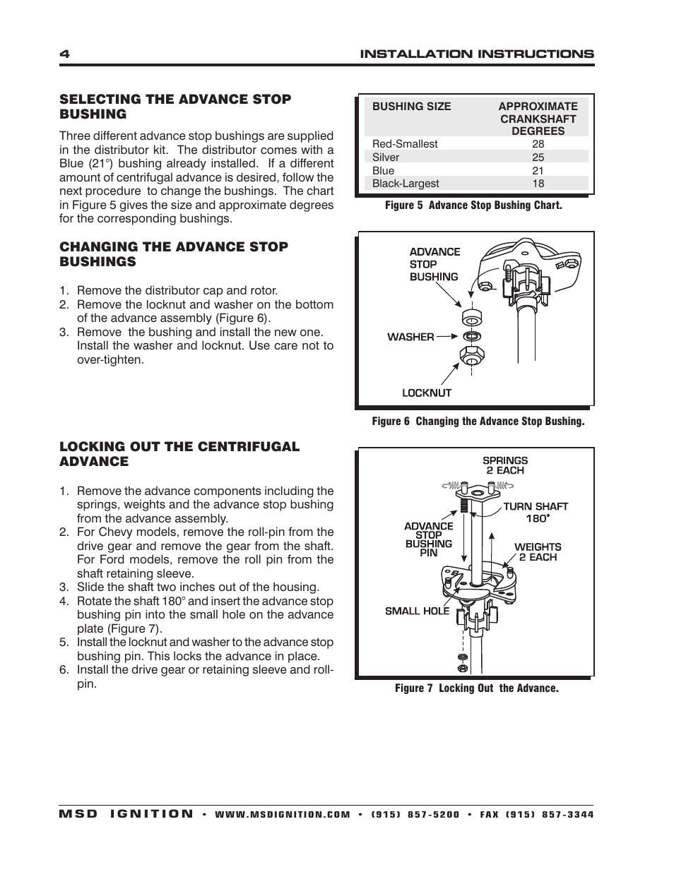 MSD 8560 Chevy V8 Marine Certified Distributor Installation User Manual | Page 4 / 8