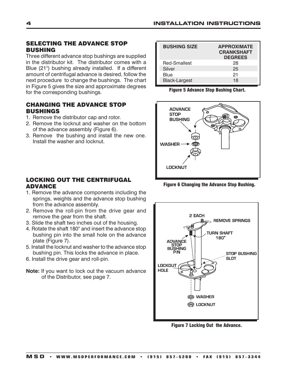 MSD 8365 GM HEI Billet Distributor Installation User Manual | Page 4 / 8