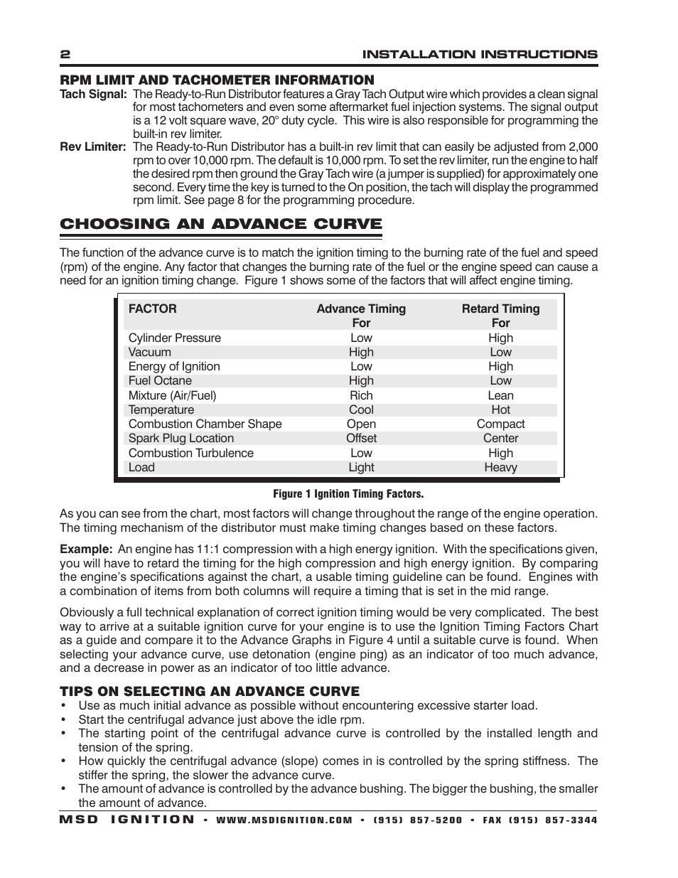 MSD 8389 Chrysler 392 Ready to Run Distributor Installation User Manual | Page 2 / 8
