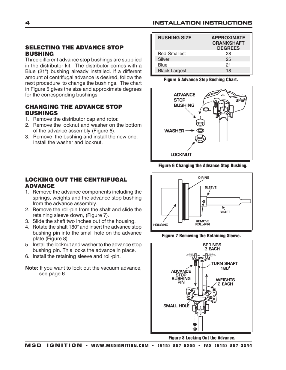 MSD 8389 Chrysler 392 Ready to Run Distributor Installation User Manual | Page 4 / 8