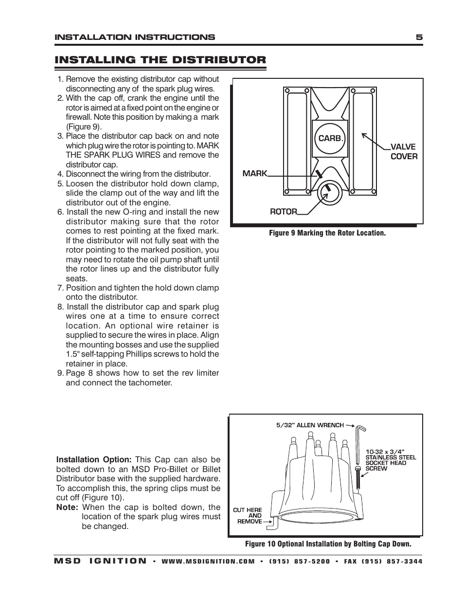 MSD 8389 Chrysler 392 Ready to Run Distributor Installation User Manual | Page 5 / 8