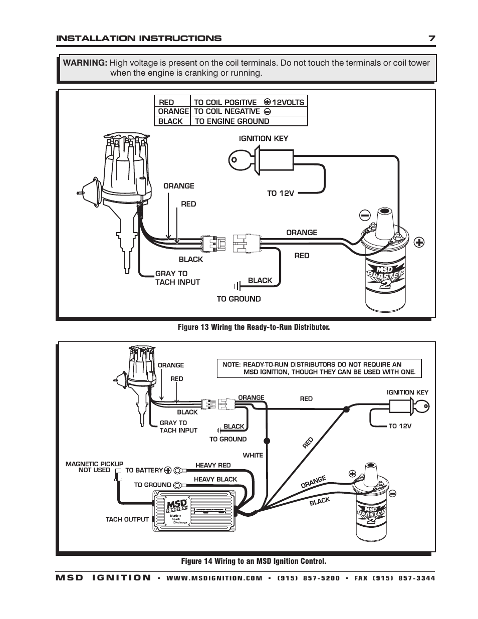 MSD 8389 Chrysler 392 Ready to Run Distributor Installation User Manual | Page 7 / 8