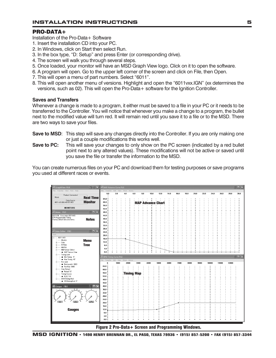 MSD 6011 Ford Modular Ignition Controller for 4.6L_5.4L Installation User Manual | Page 5 / 8