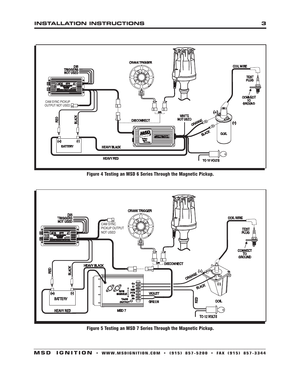 MSD 8996 Multi-Channel Digital Ignition Tester Installation User Manual | Page 3 / 8