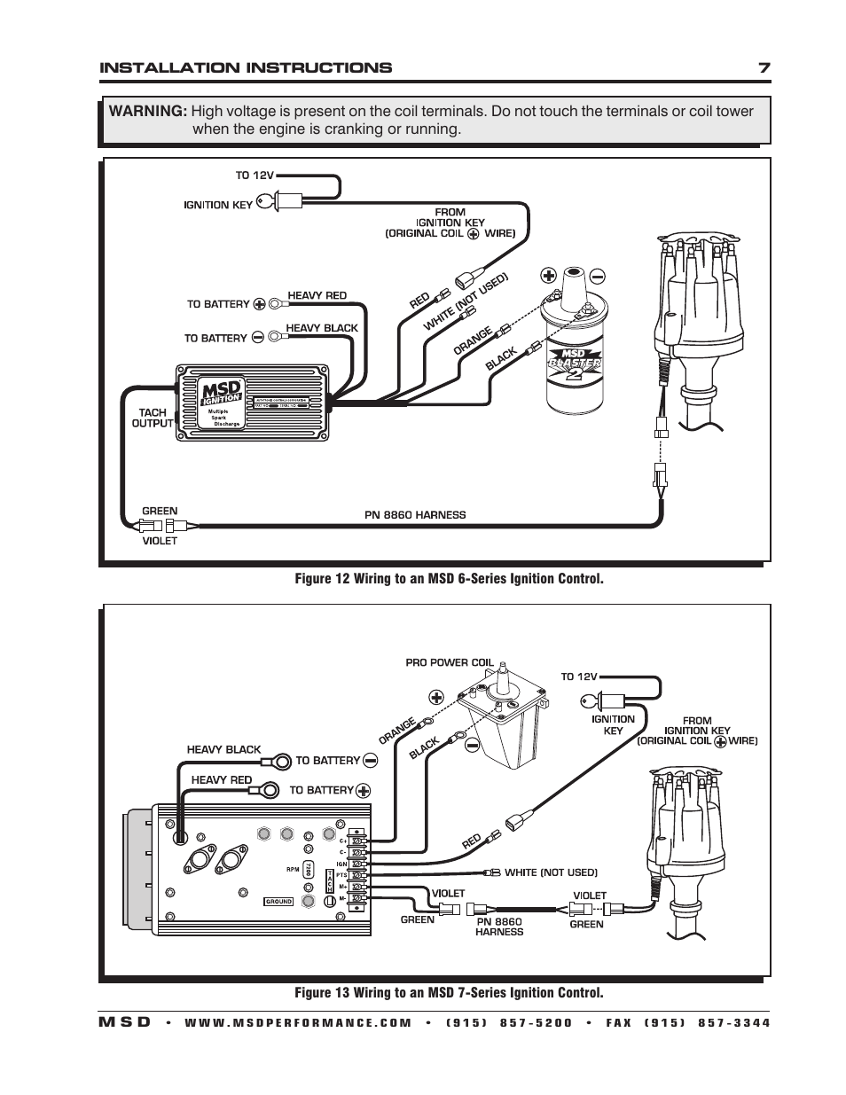 MSD 8363 Cadillac V8 Distributor w_Vacuum Advance Installation User Manual | Page 7 / 8