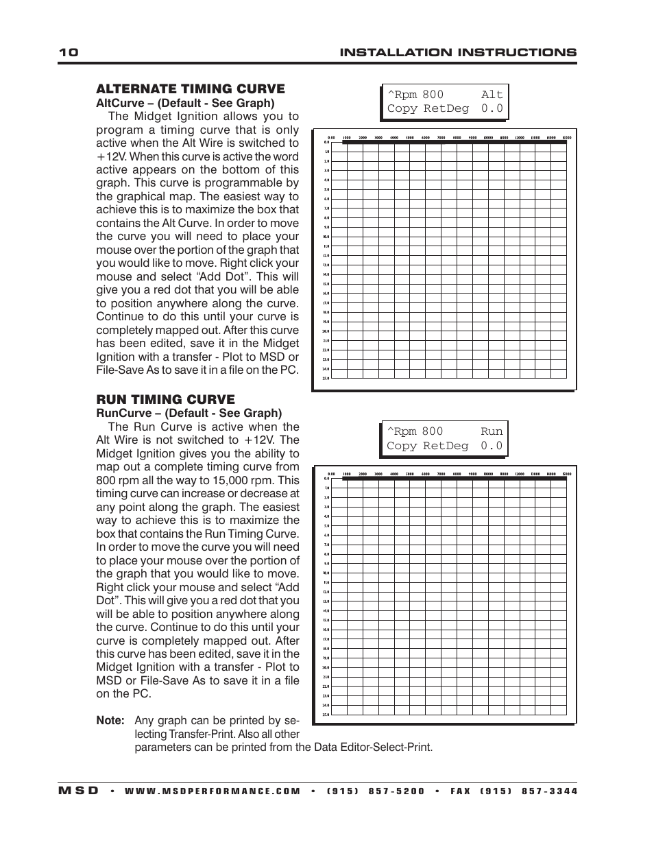 MSD 6214 Midget DIS-2 Programmable Race Ignition Installation User Manual | Page 10 / 16