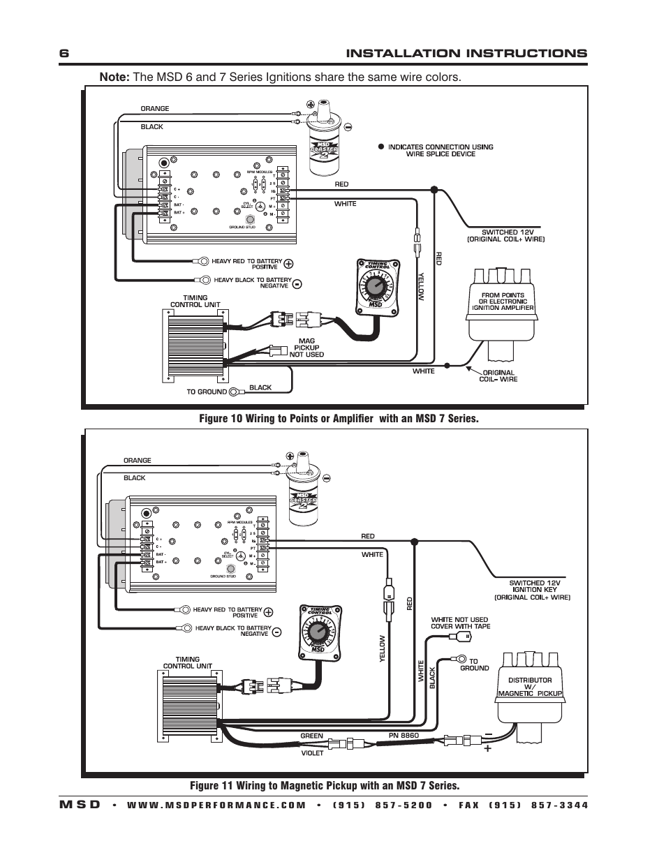 MSD 8680 Adjustable Timing Control Installation User Manual | Page 6 / 8
