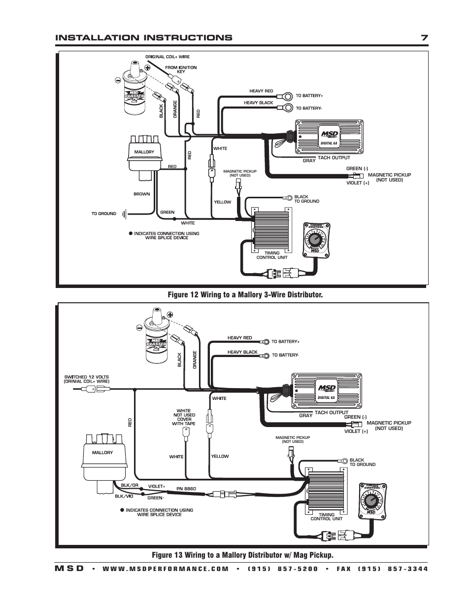 Installation instructions 7 m s d | MSD 8680 Adjustable Timing Control Installation User Manual | Page 7 / 8