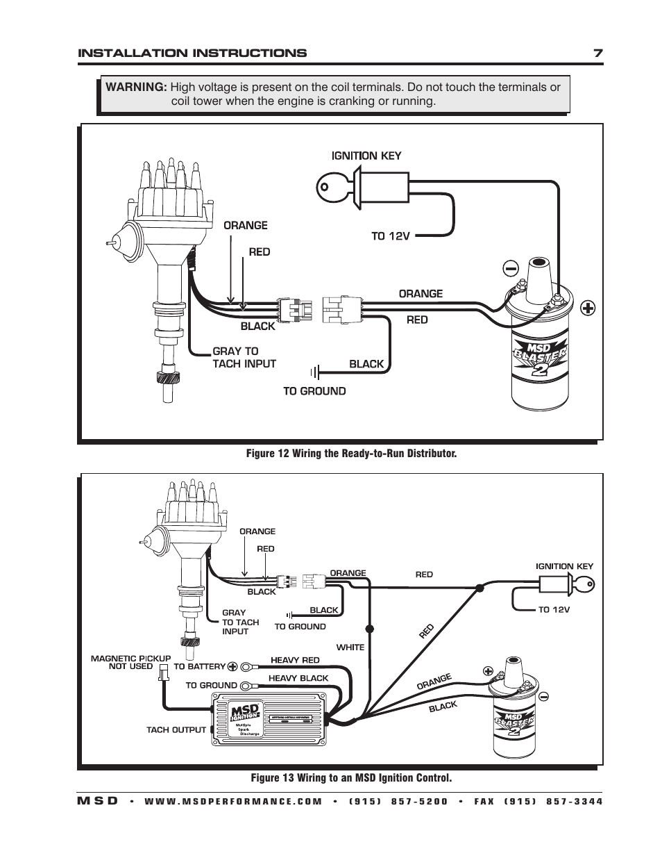 MSD 8383 Ford Y Block Ready-to-Run Distributor Installation User Manual | Page 7 / 8