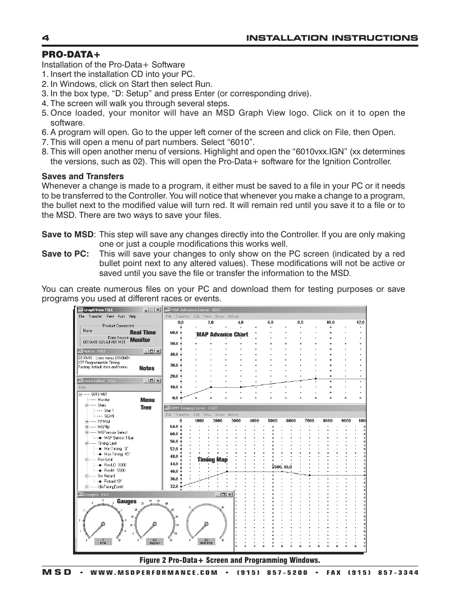 MSD 6010 6LS Ignition Controller for LS1_LS6 (24 tooth crank trigger) Engines Installation User Manual | Page 4 / 8