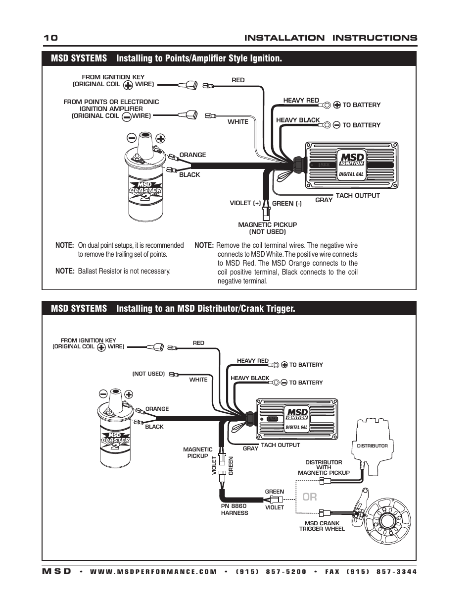 MSD 6201 Digital 6A Ignition Control User Manual | Page 10 / 20