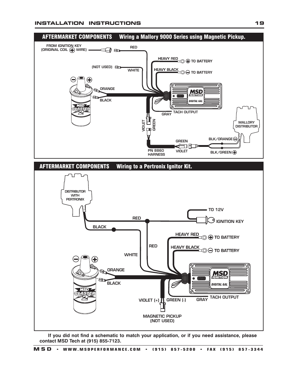 MSD 6201 Digital 6A Ignition Control User Manual | Page 19 / 20